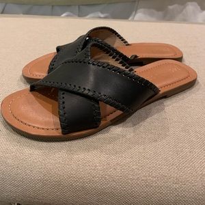 Jack Rogers Sloane Sandals - black size 8